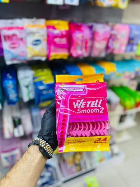 شفرات ويتل ستاتي 24 قطع - WETELL SMOOTH 2