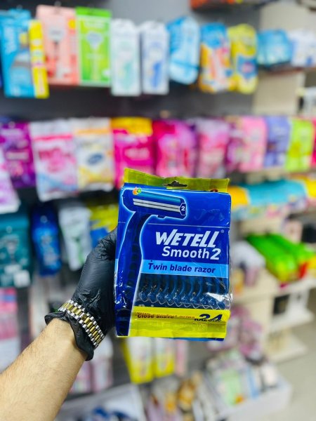 شفرات ويتل  رجالي  24 قطع - WETELL  SMOOTH 2