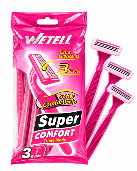 ويتيل WETELL سوبر كومفورت Super Comfort – شفرات حلاقة 3 شفرات