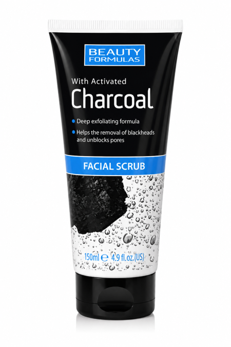 مقشر الوجه بالفحم النشط – Beauty Formulas Activated Charcoal Facial Scrub