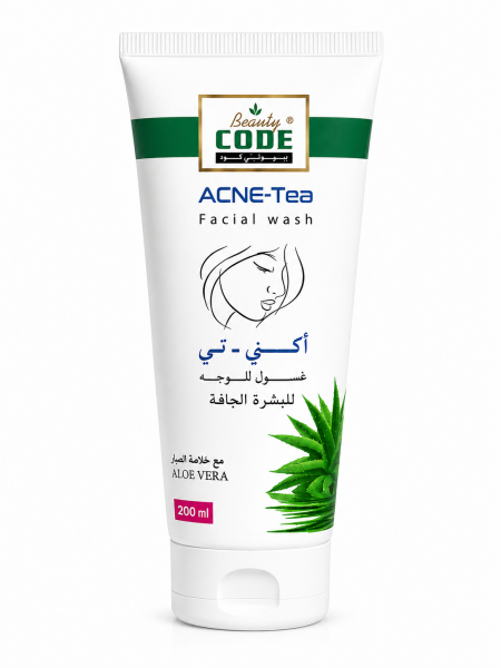 غسول الوجه أكني تي من بيوتي كود بالصبار للبشرة الجافة - Beauty CODE ACNE Tea