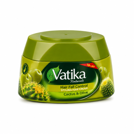 كريم فاتيكا لتساقط الشعر بالصبار والزيتون للتحكم بتساقط الشعر - Vatika Hair Cream