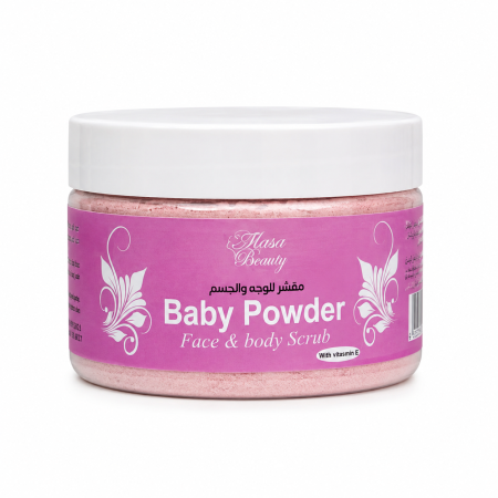 مقشر الوجه والجسم ماسة بيوتي برائحة بودرة الأطفال - masa beauty baby powder