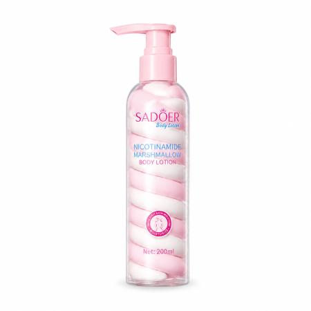 لوشن الجسم سادور  بالنيكوتيناميد والمارشميلو –  SADOER 200ml