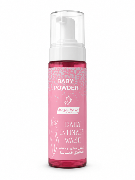غسول يومي للمناطق الحساسة – May’s Rose Baby Powder