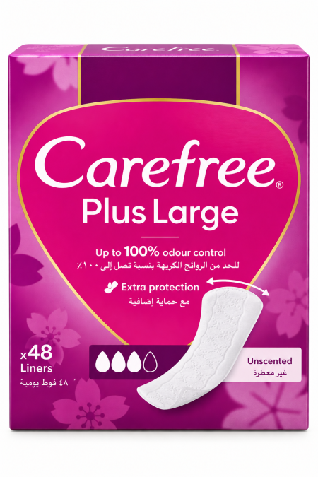 فوط يومية Care Free كير فري غير معطرة الأصلي  - ٤٨ قطعة