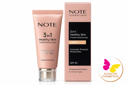 مرطب مع لون نوت 3 في 1 للبشرة مع حماية SPF 50