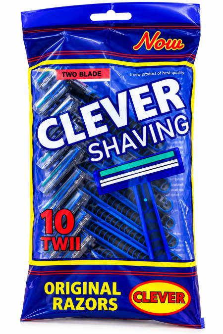 شفرات حلاقة Clever ثنائية الشفرة – 10 قطع