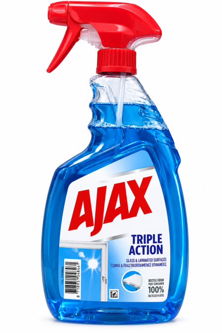 بخاخ تنظيف الزجاج والأسطح أجكس Ajax Triple - ٧٥٠ مل