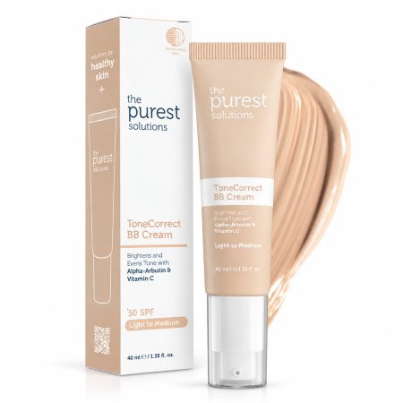 كريم BB يومي خفيف ذا بيورست للتفتيح وتوحيد لون البشرة مع حماية SPF 50+ – ٤٠ مل