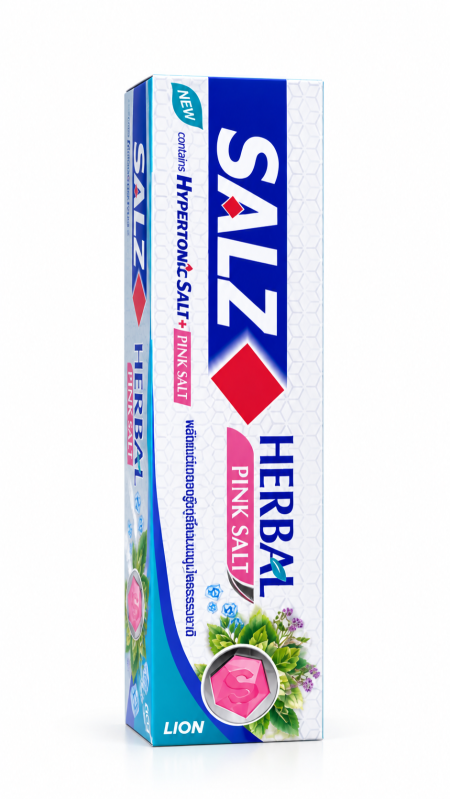 معجون أسنان SALZ Herbal Pink Salt بالملح الوردي والأعشاب