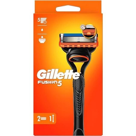 ماكينة ازالة الشعر + 2 قطع غيار  - GILLETTE FUSION5