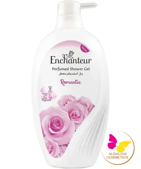 جل شور انشانتر مع ليفة - ENCHANTEUR 550ML - زهري